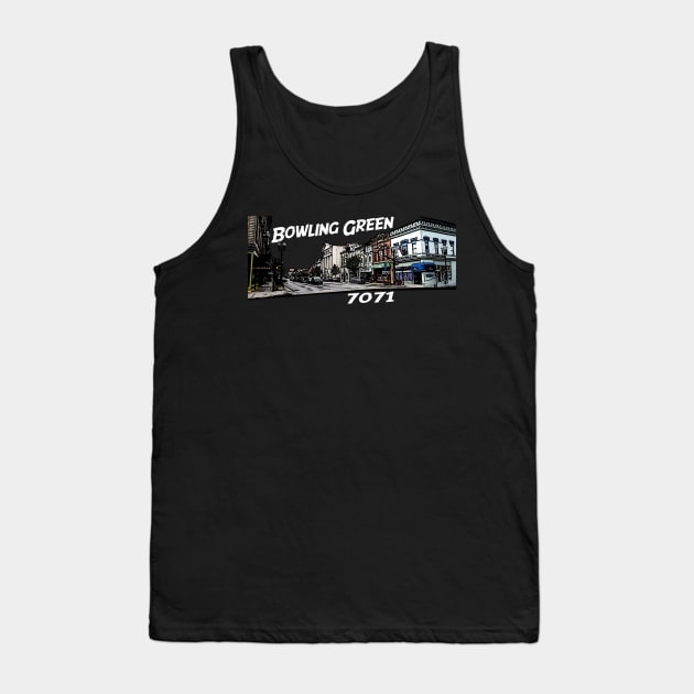 Bowling Green Comic Book City Tank Top by 7071